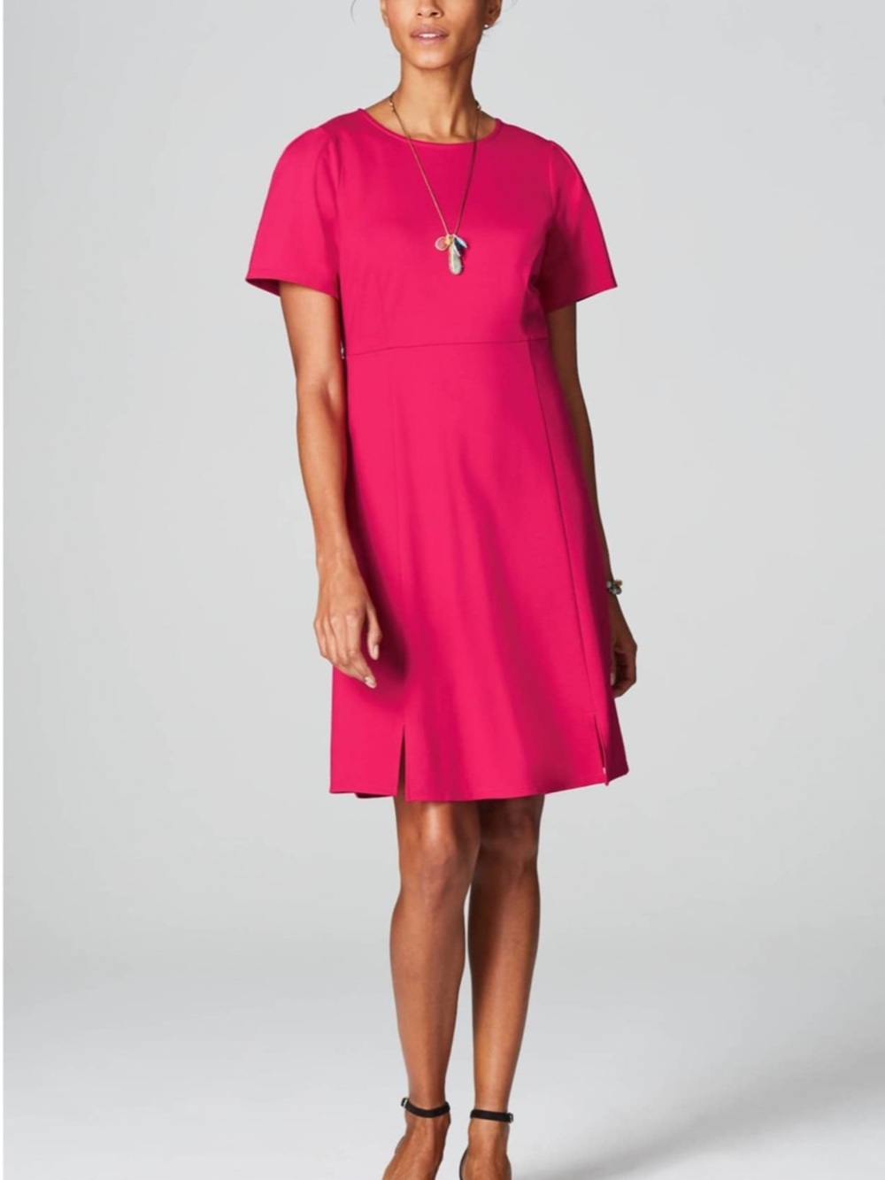 J.Jill Short Sleeve A-Line Dress